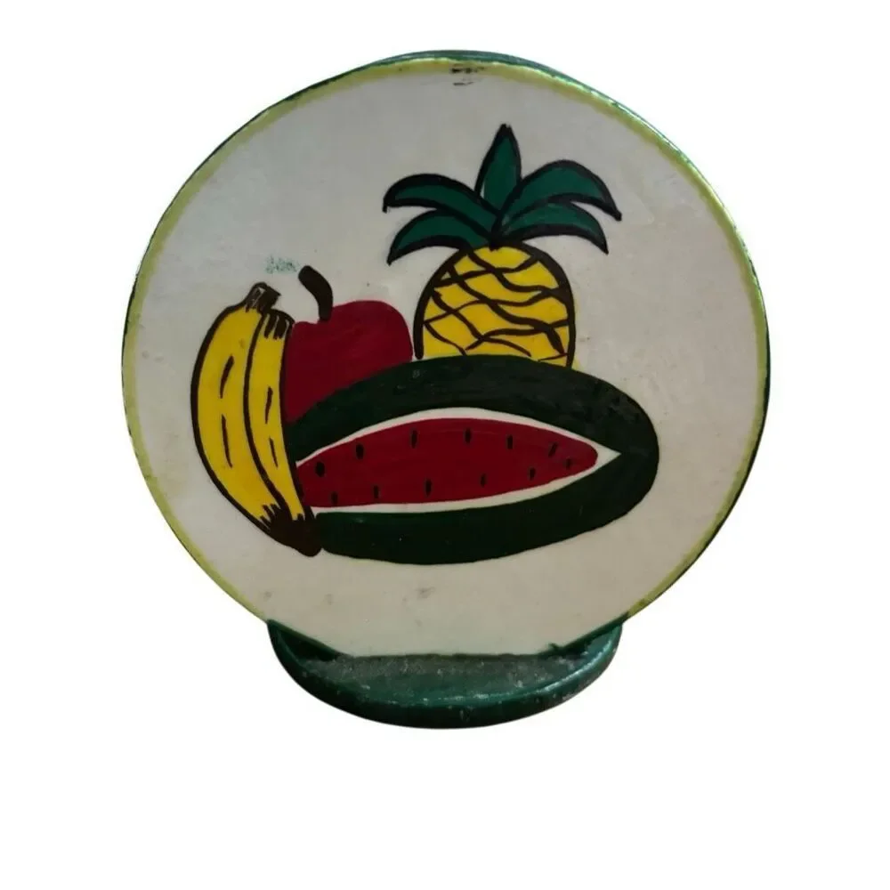 Vintage Hand Painted Wooden Coasters